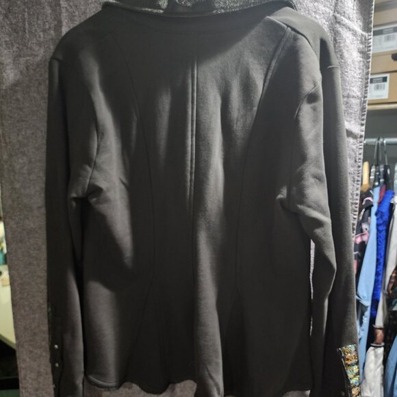 Colonel Jacket - Dressy boho knit/velvet blazer - Picture 7 of 7